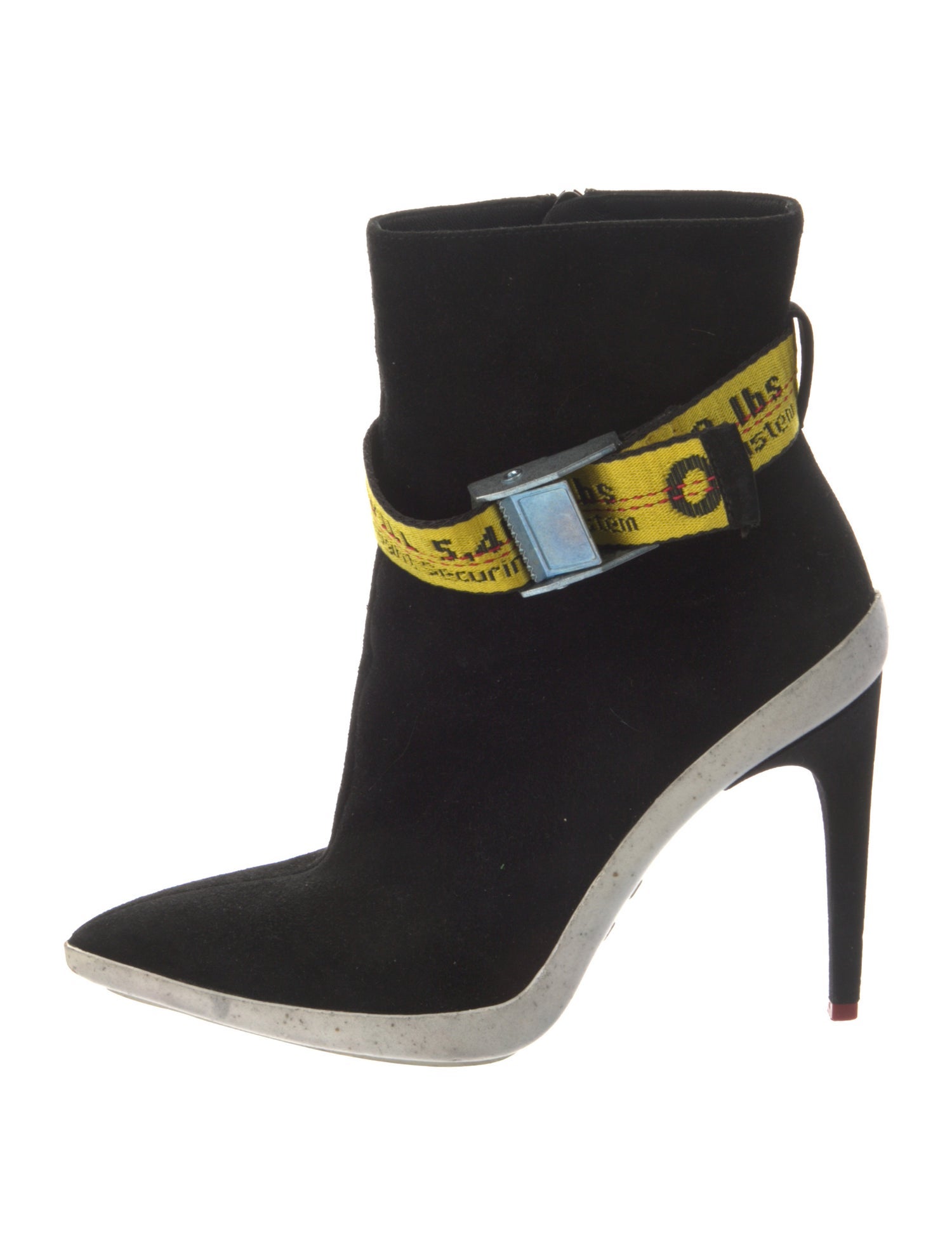 Off-White Industrial Belt Suede Pumps