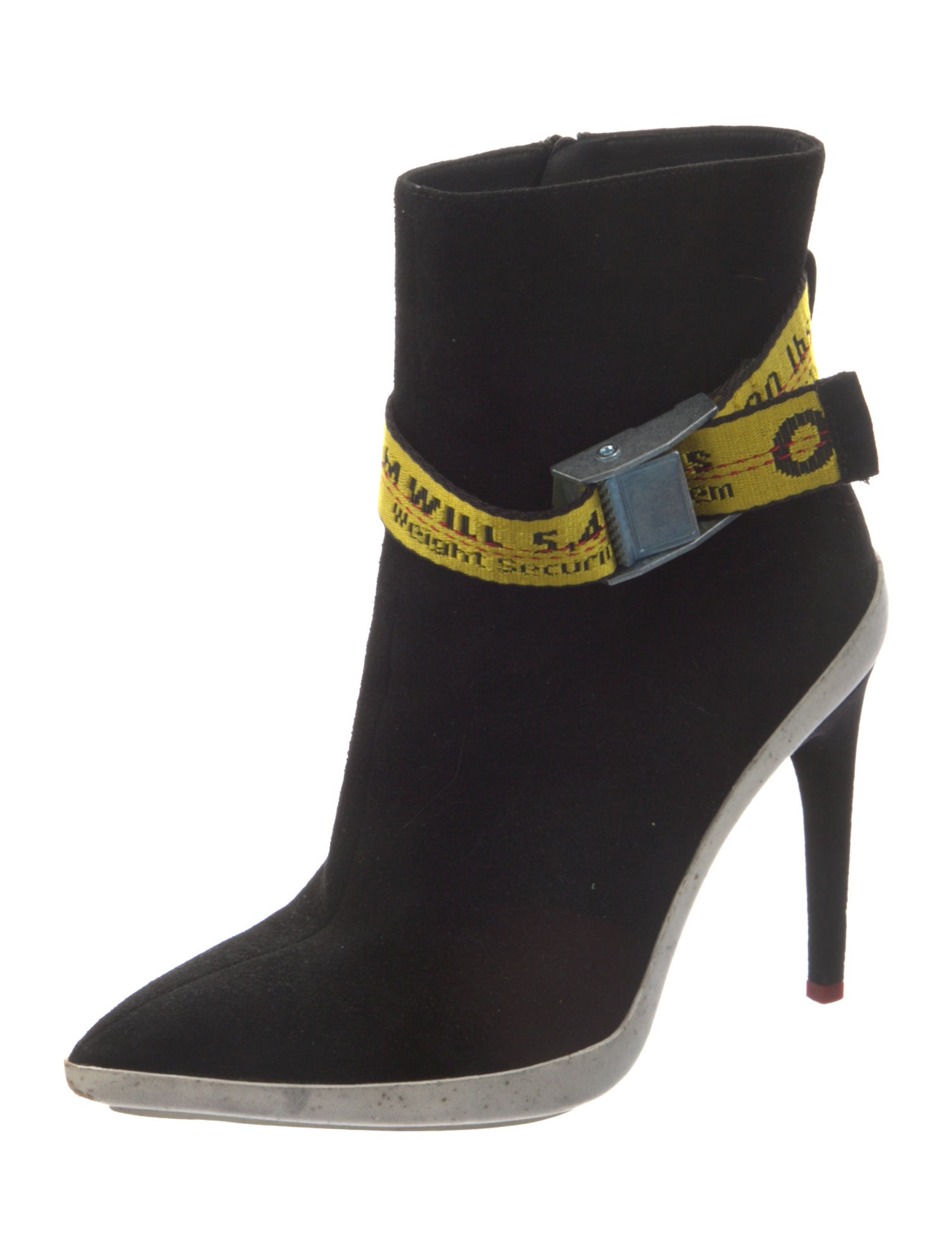 Off-White Industrial Belt Suede Pumps