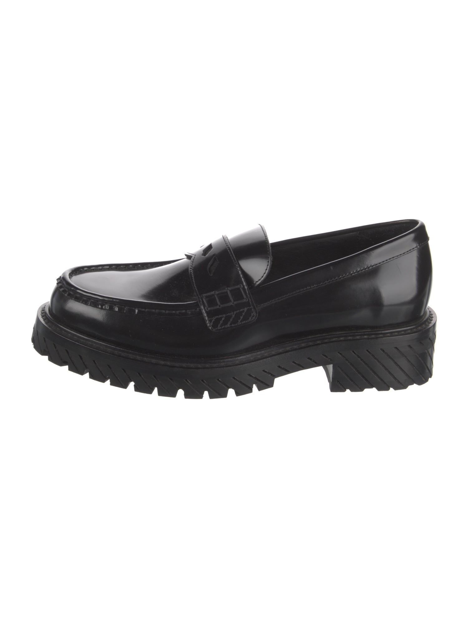 Off-White Leather Loafers