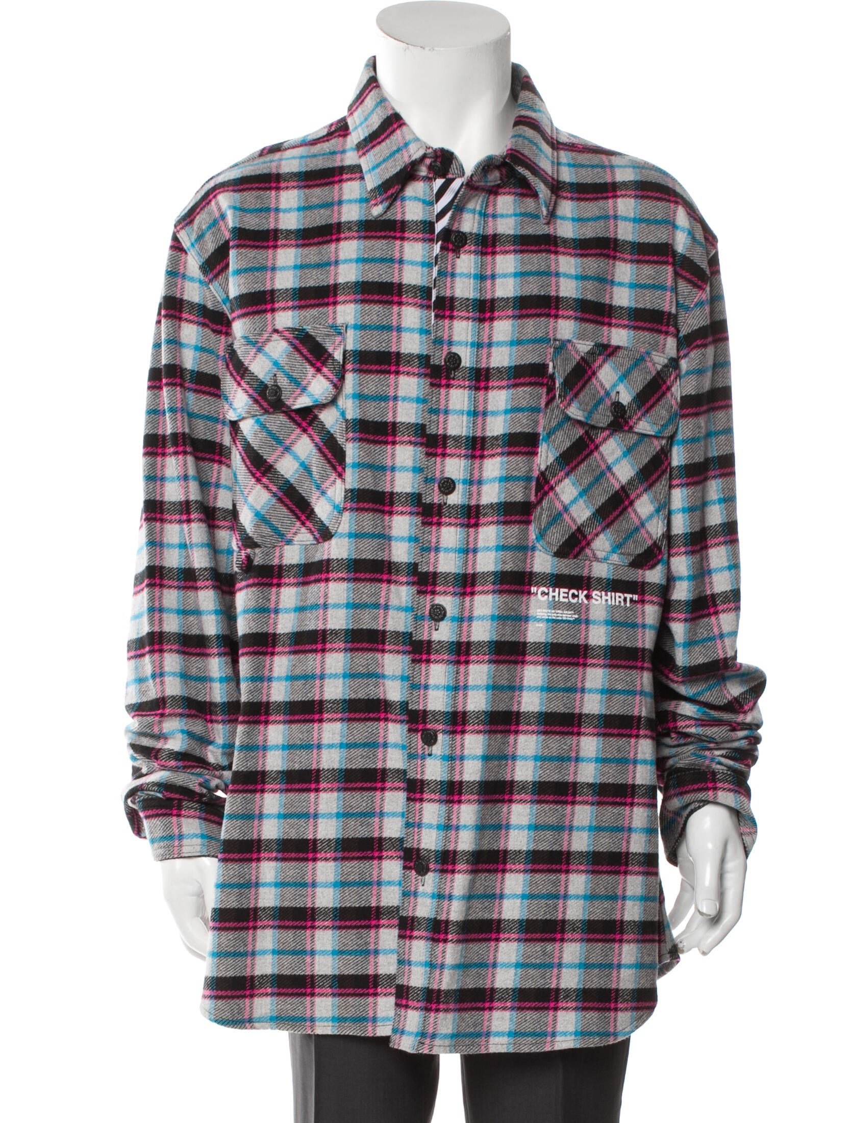 Off-White 2018 Plaid Print Shirt