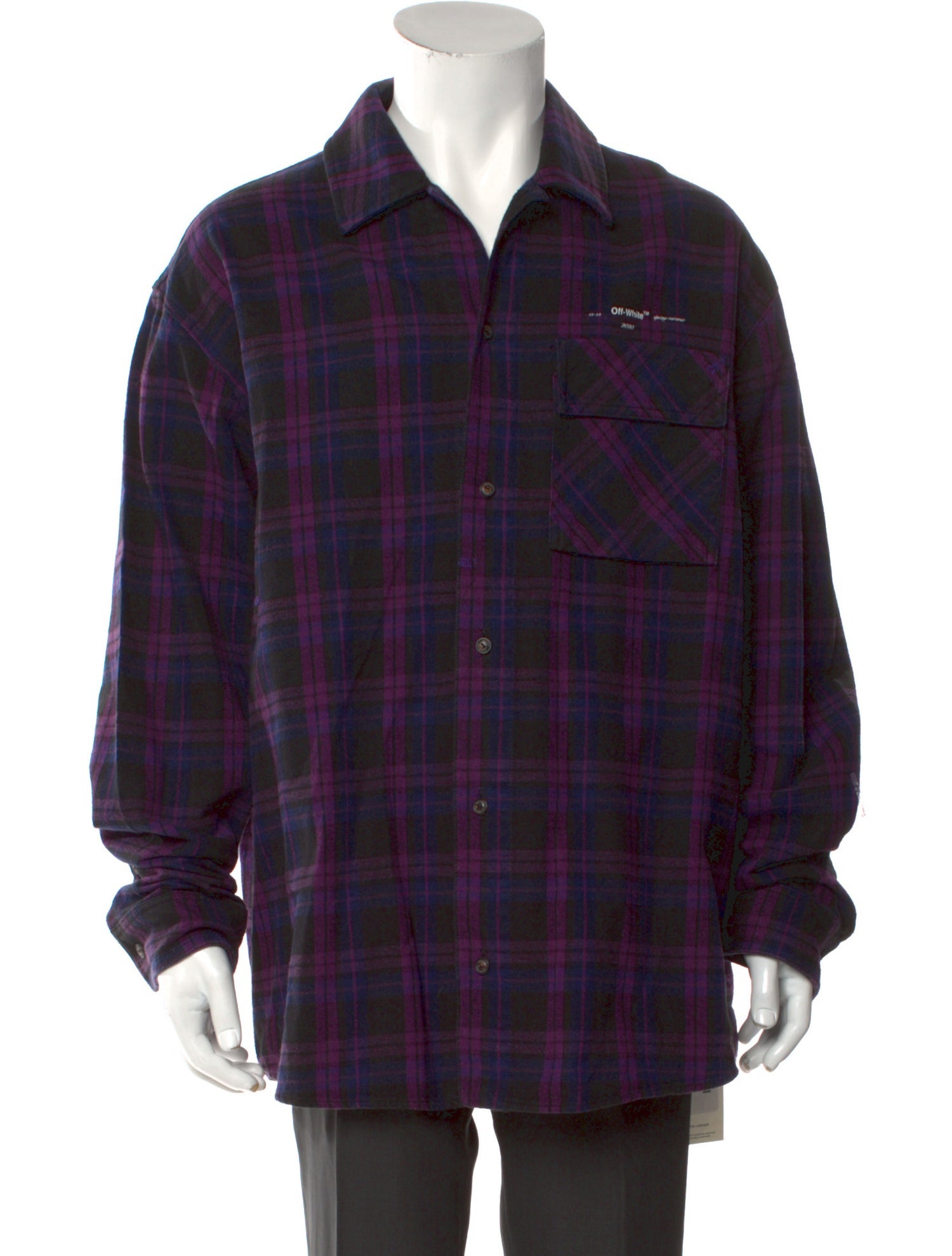 Off-White 2020 Plaid Print Shirt