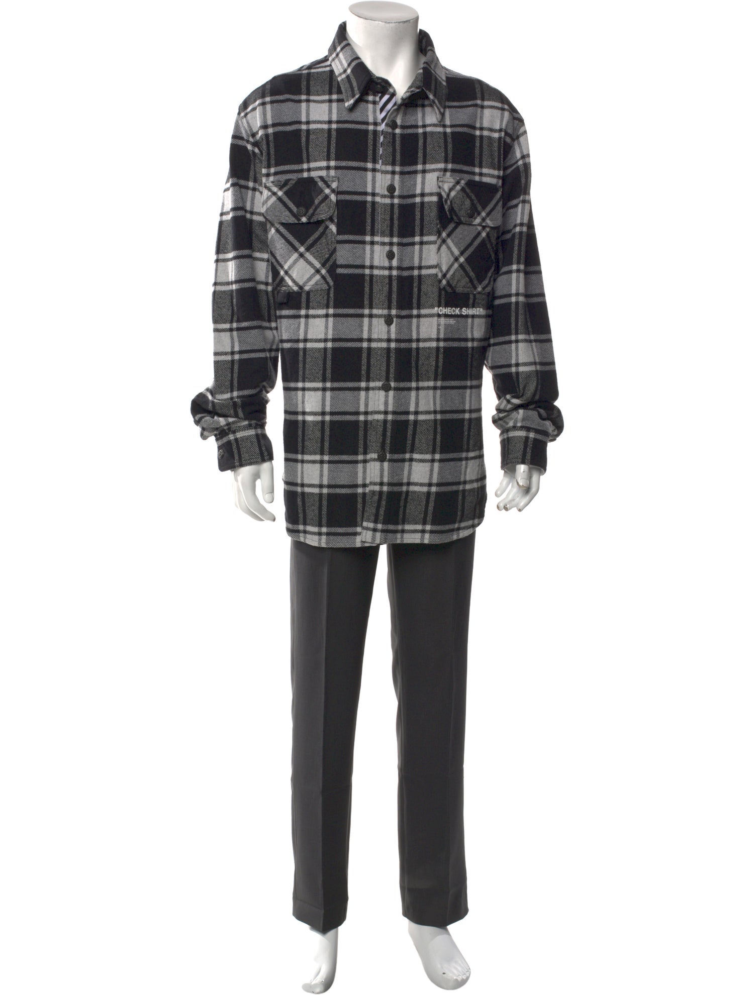 Off-White 2018 Plaid Print Shirt