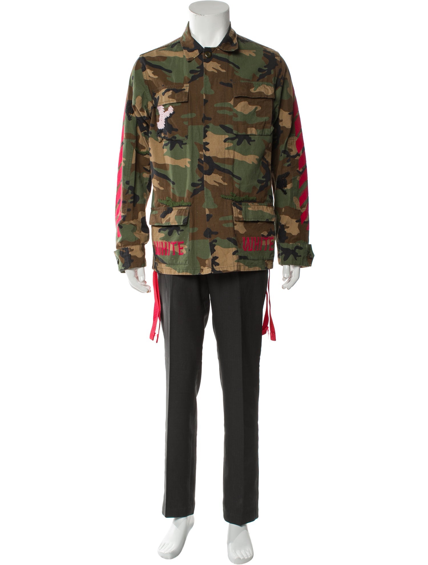 Off-White Diagonals Camouflage Print Utility Jacket