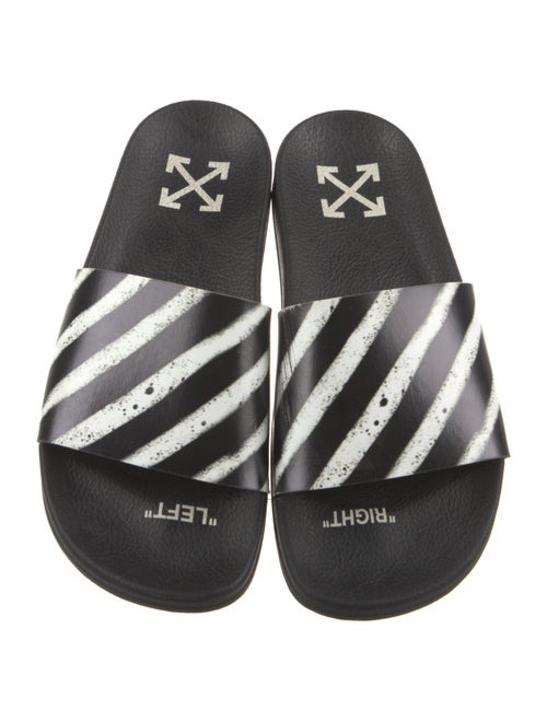 Off-White Spray Diagonals Rubber Slides