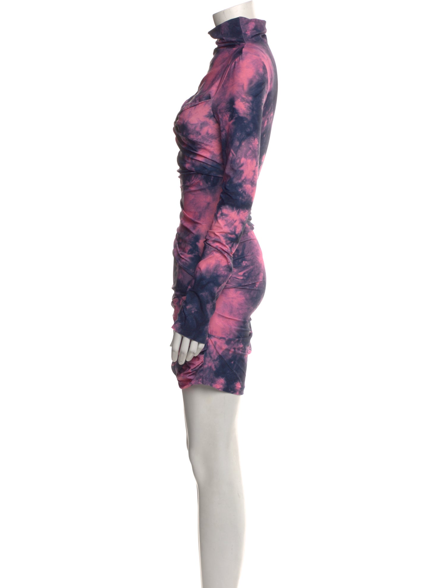 Off-White Tie-Dye Print Mini Dress