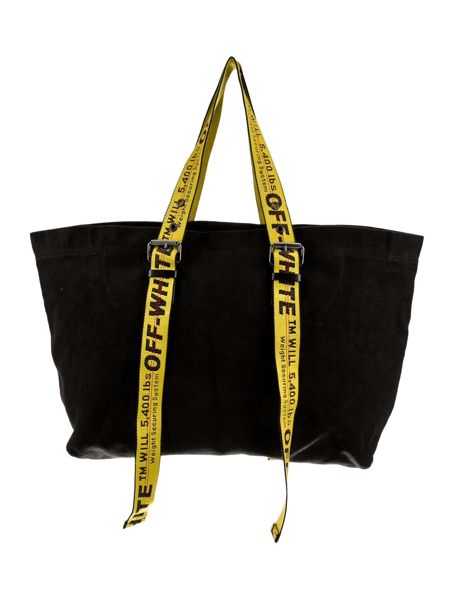 OFF-WHITE オフホワイト Tote Bag レザー トートバッグ オフホワイト/トートバッグ/スカルプチャー トート バッグ/黒×白
