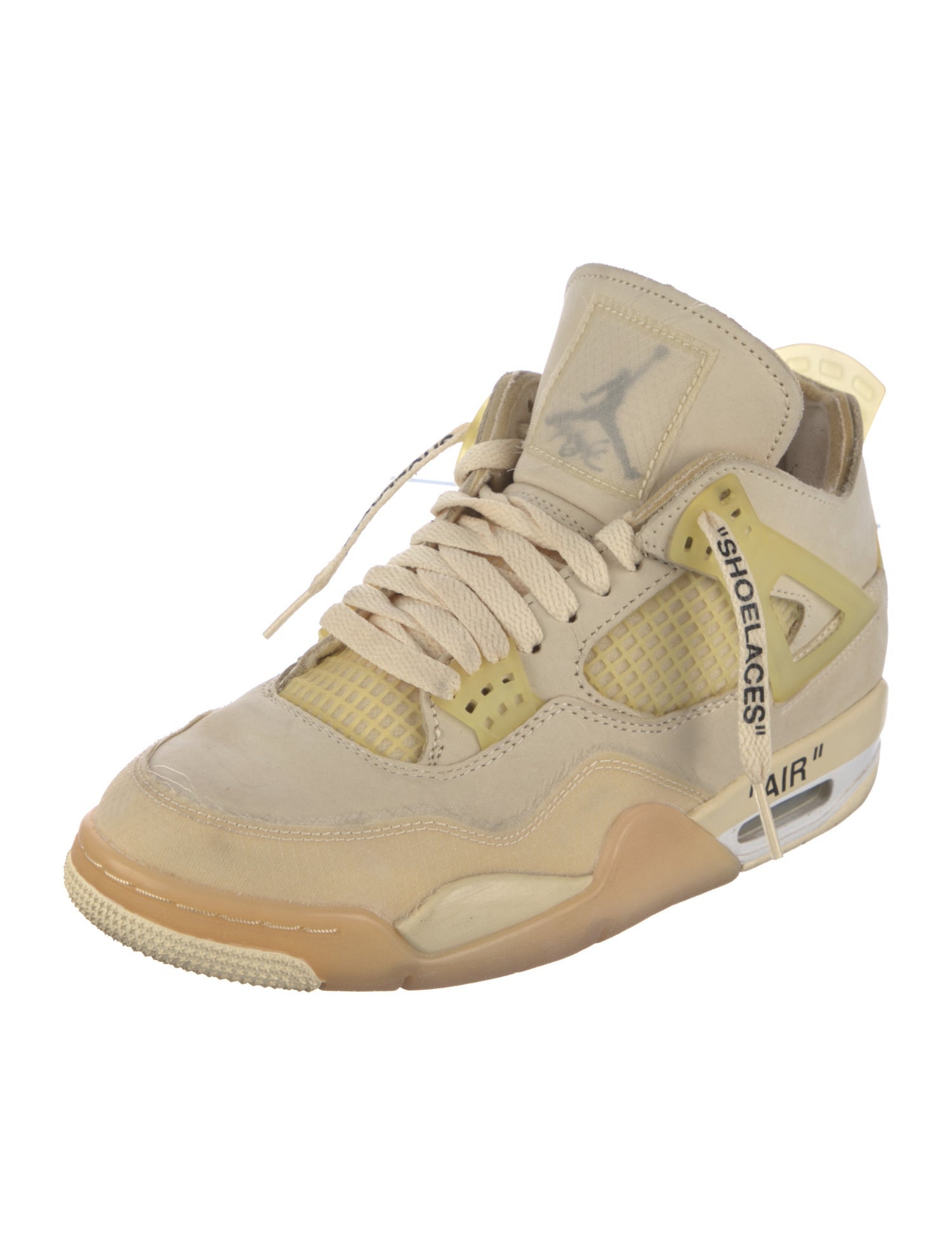 Off-White x Jordan 4 Retro 'Sail' (W) Sneakers