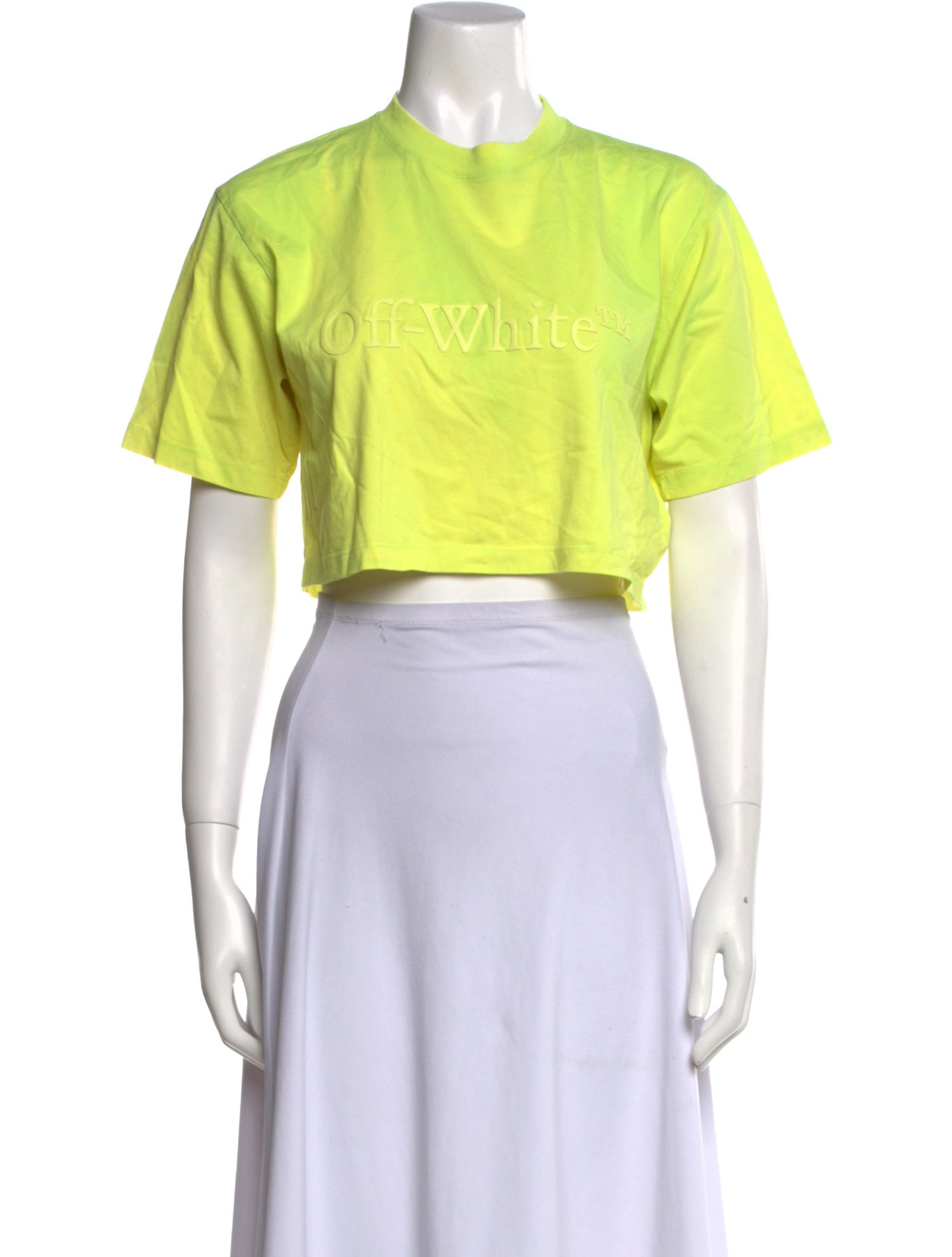 Off-White 2022 Graphic Print Crop Top