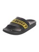 Off-White Leather Patterned Slides