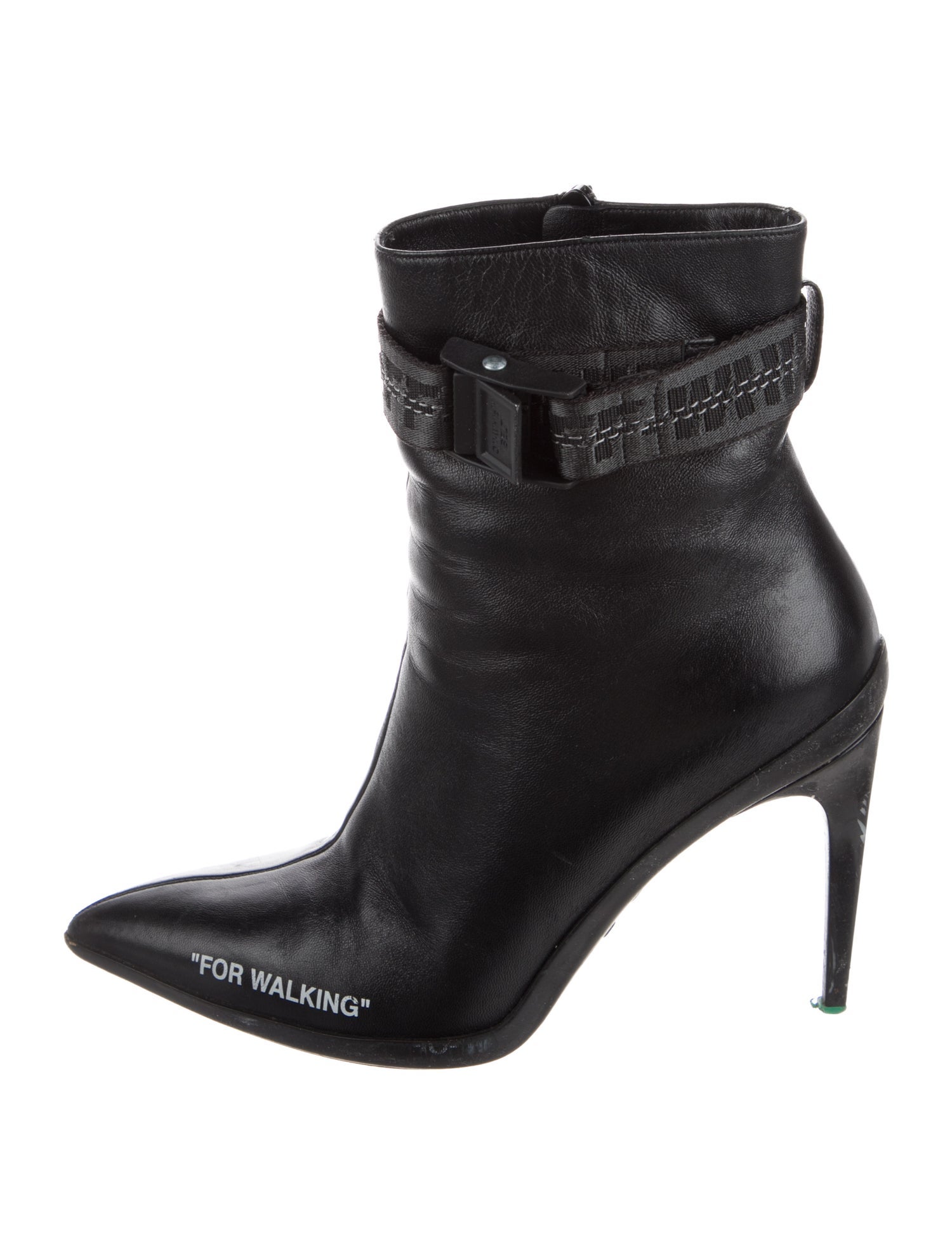 Off-White 'For Walking' Leather Boots