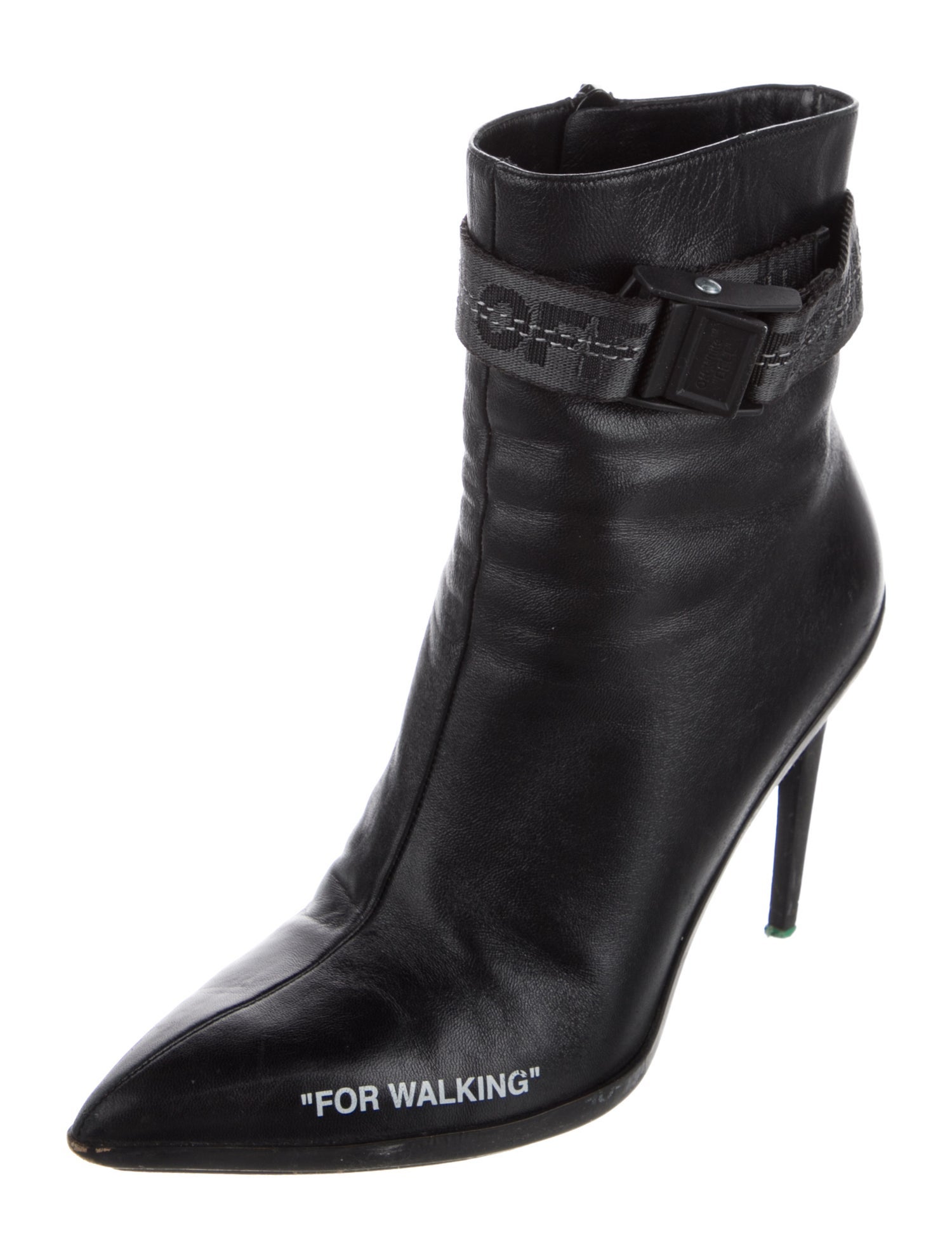 Off-White 'For Walking' Leather Boots