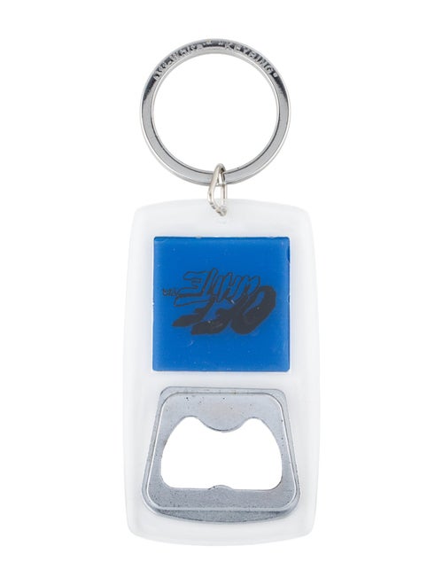 Off-White Spray Typo Bottle Opener Keychain