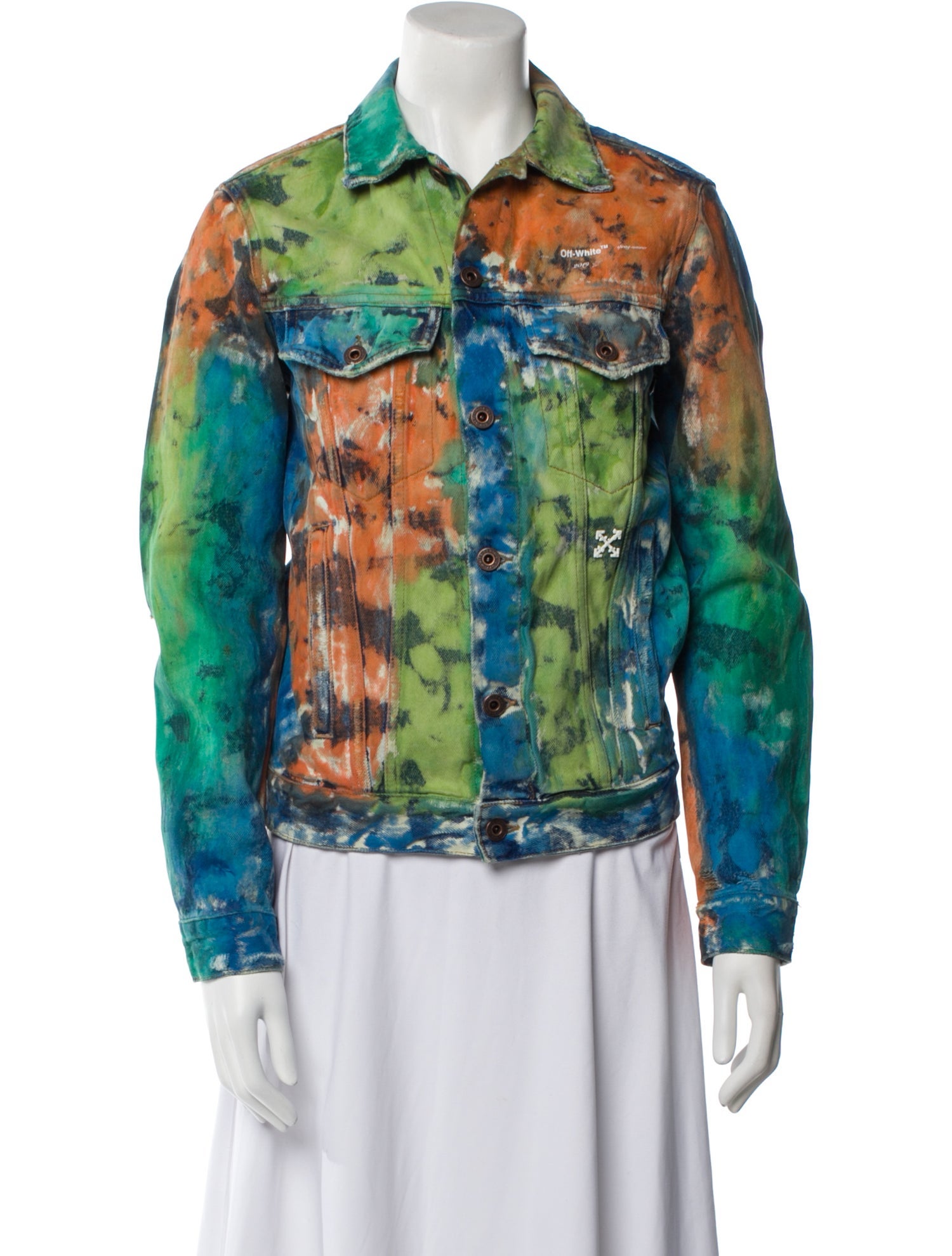 Off-White 2019 Printed Denim Jacket