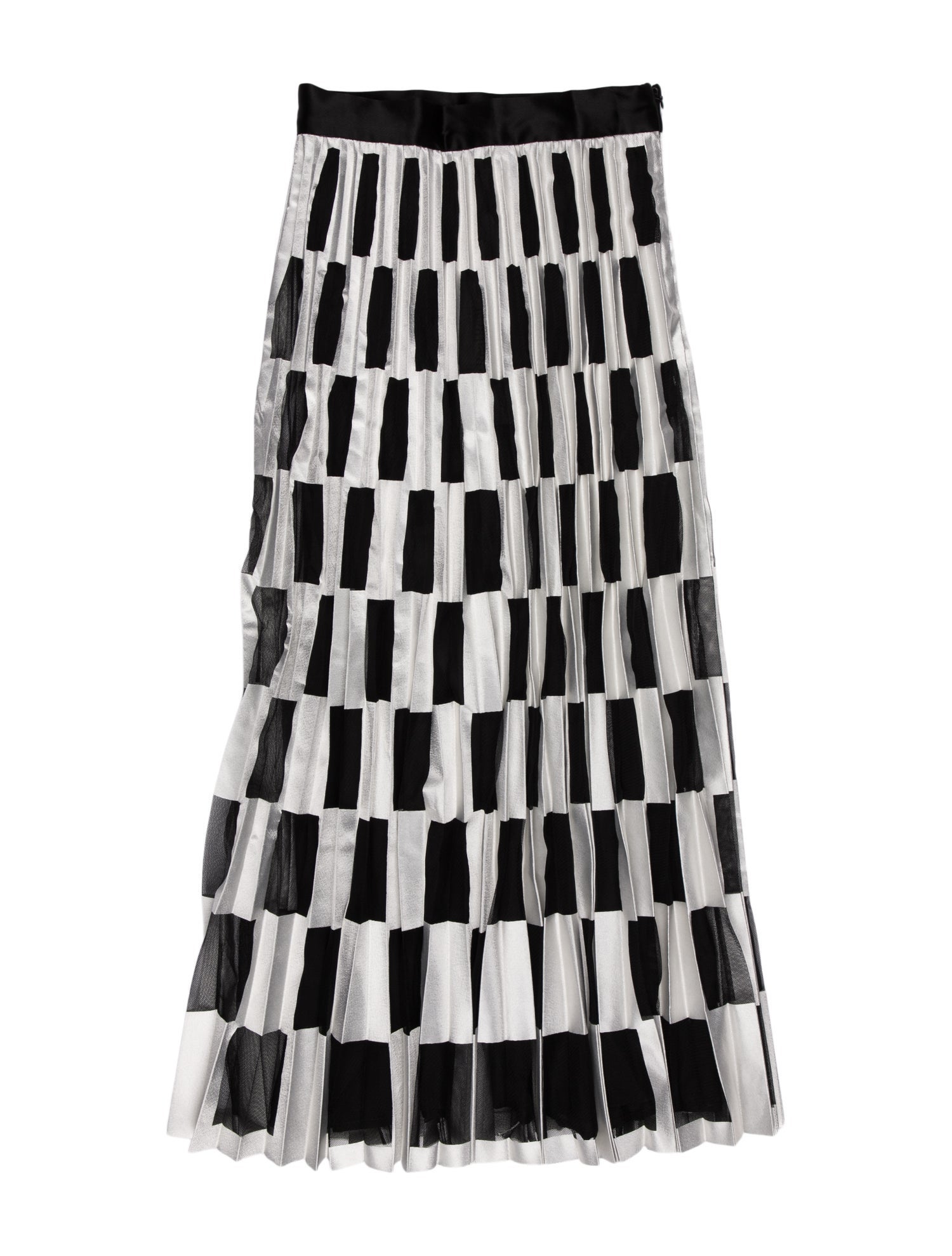 Off-White Striped Midi Length Skirt w/ Tags
