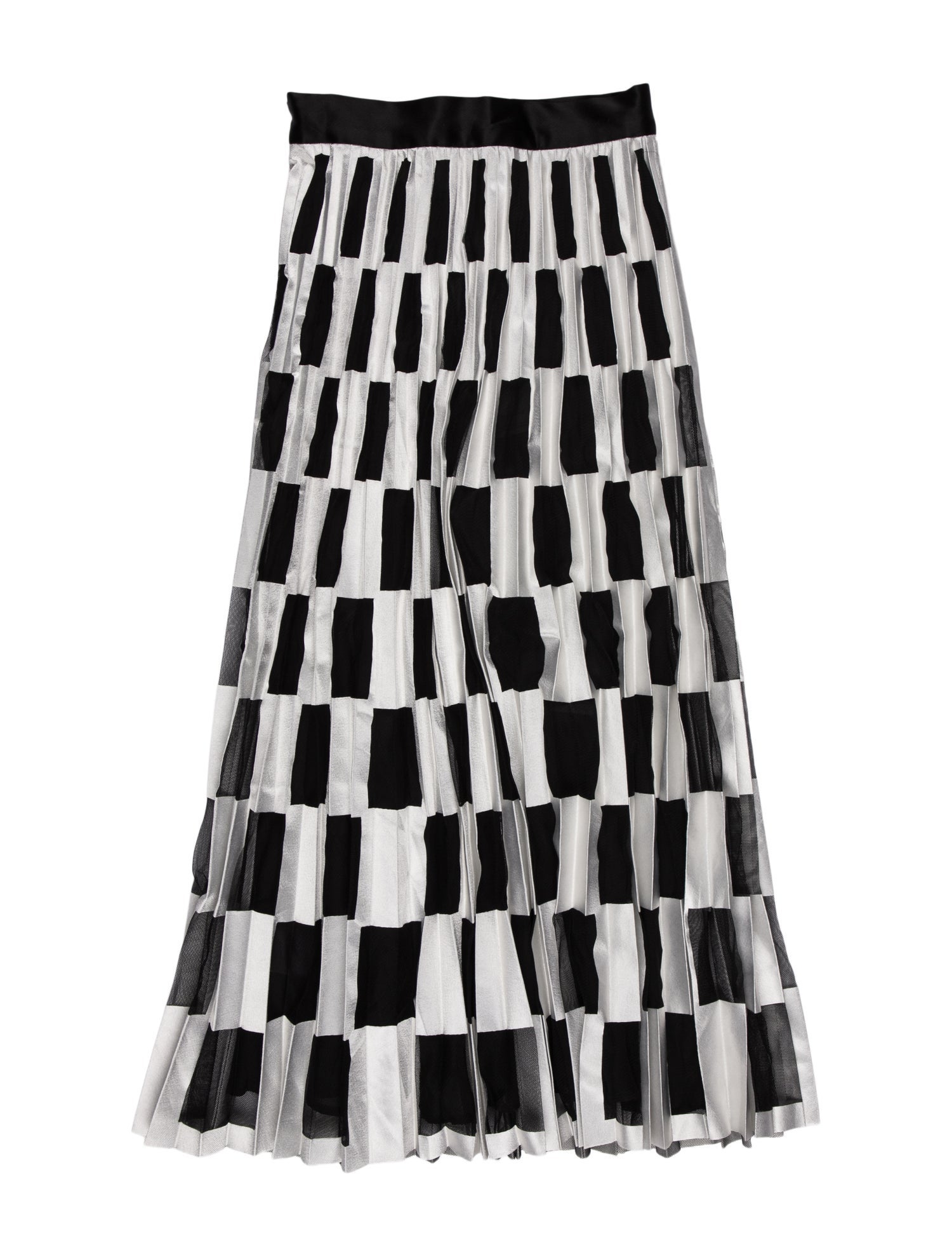 Off-White Striped Midi Length Skirt w/ Tags