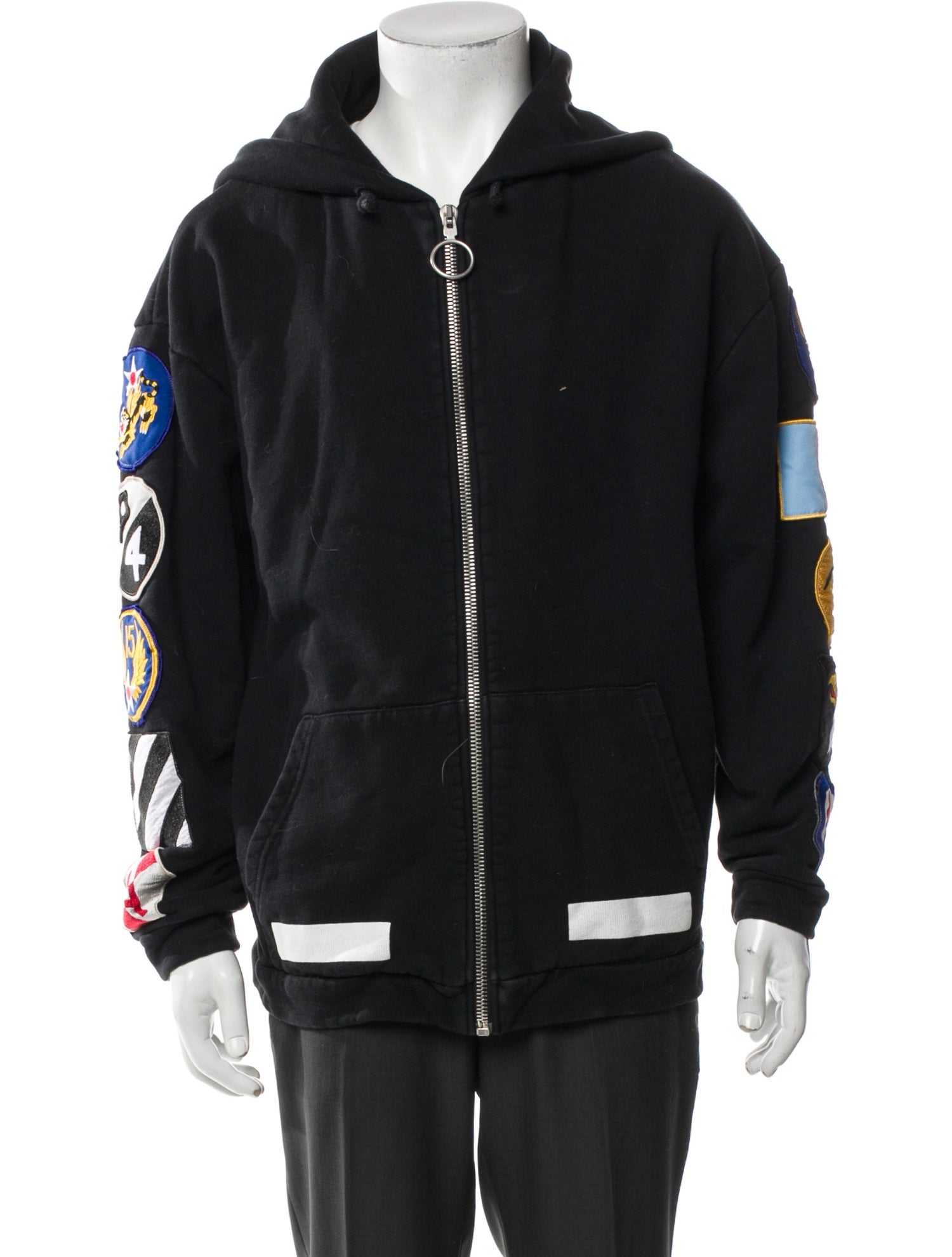 Off-White 2015-2016 Diagonals Logo Hoodie