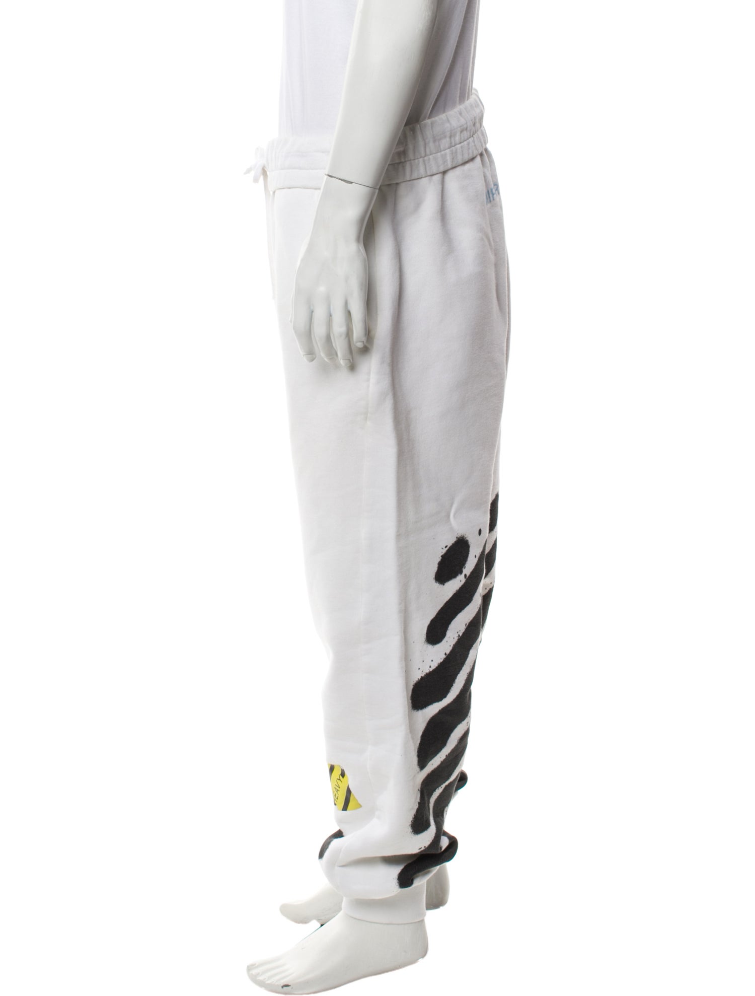 Off-White Spray Diagonals Graphic Print Lounge Bottoms