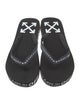 Off-White Rubber Graphic Print Flip Flops