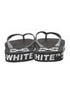 Off-White Rubber Graphic Print Flip Flops