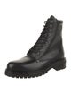 Off-White Leather Combat Boots