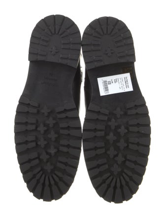 Off-White Leather Combat Boots