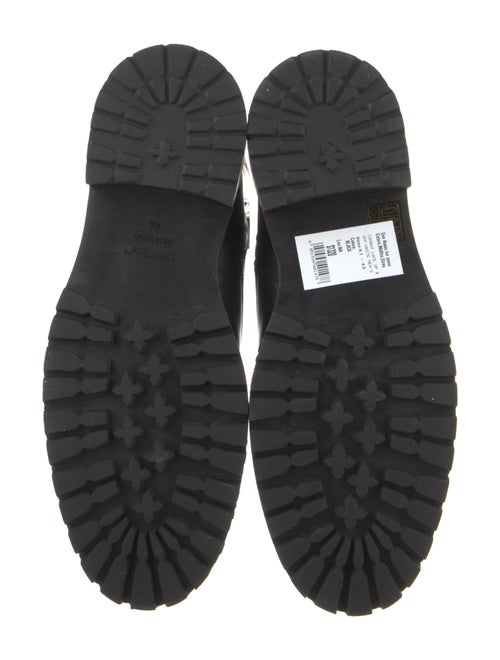 Off-White Leather Combat Boots