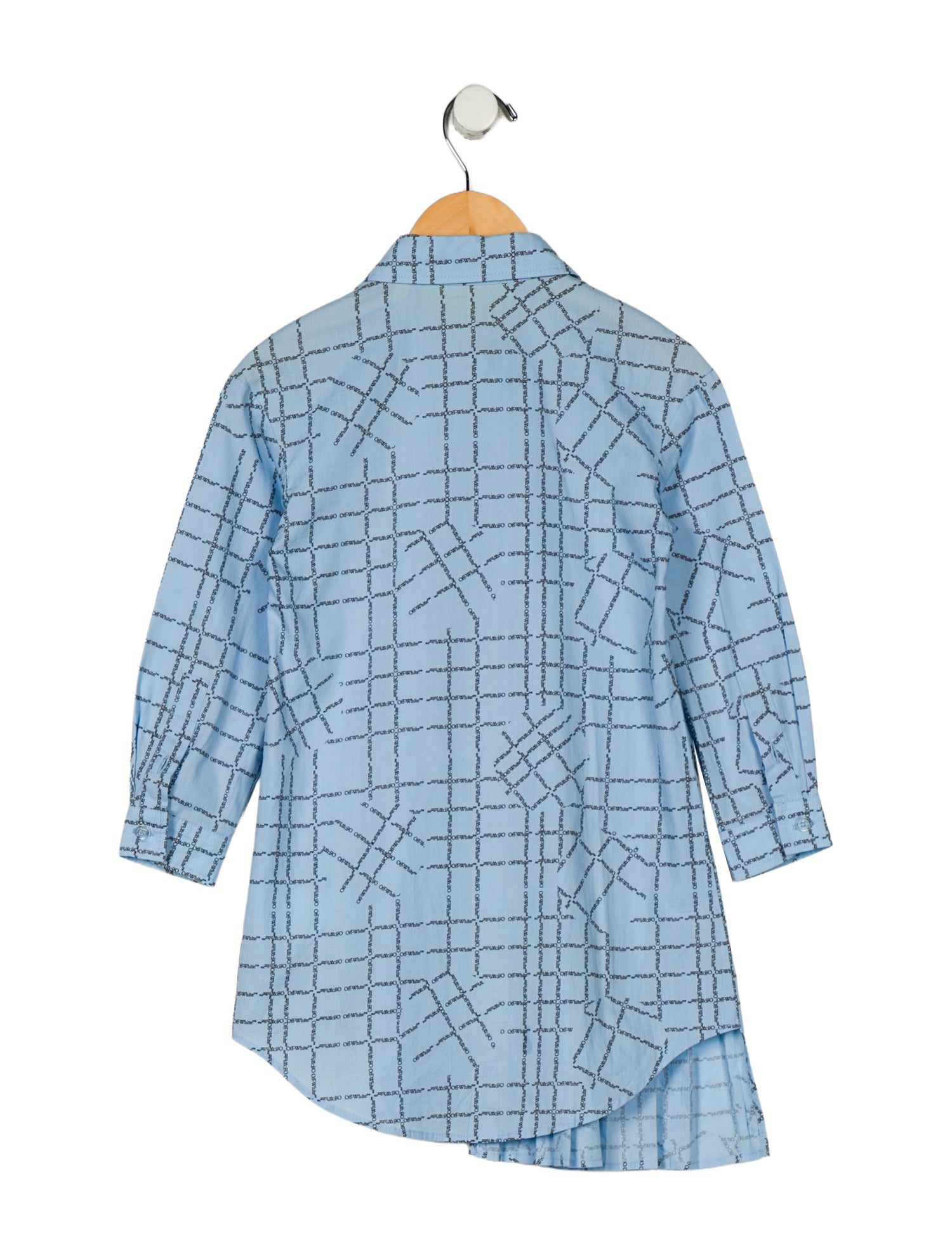 Off-White Toddler Girls' Printed Long Sleeve Dress