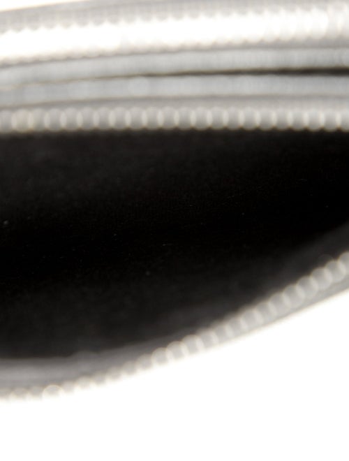 Off-White Leather Diagonals Double Flat Pouch