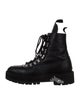 Off-White Leather Combat Boots