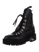 Off-White Leather Combat Boots