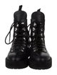 Off-White Leather Combat Boots
