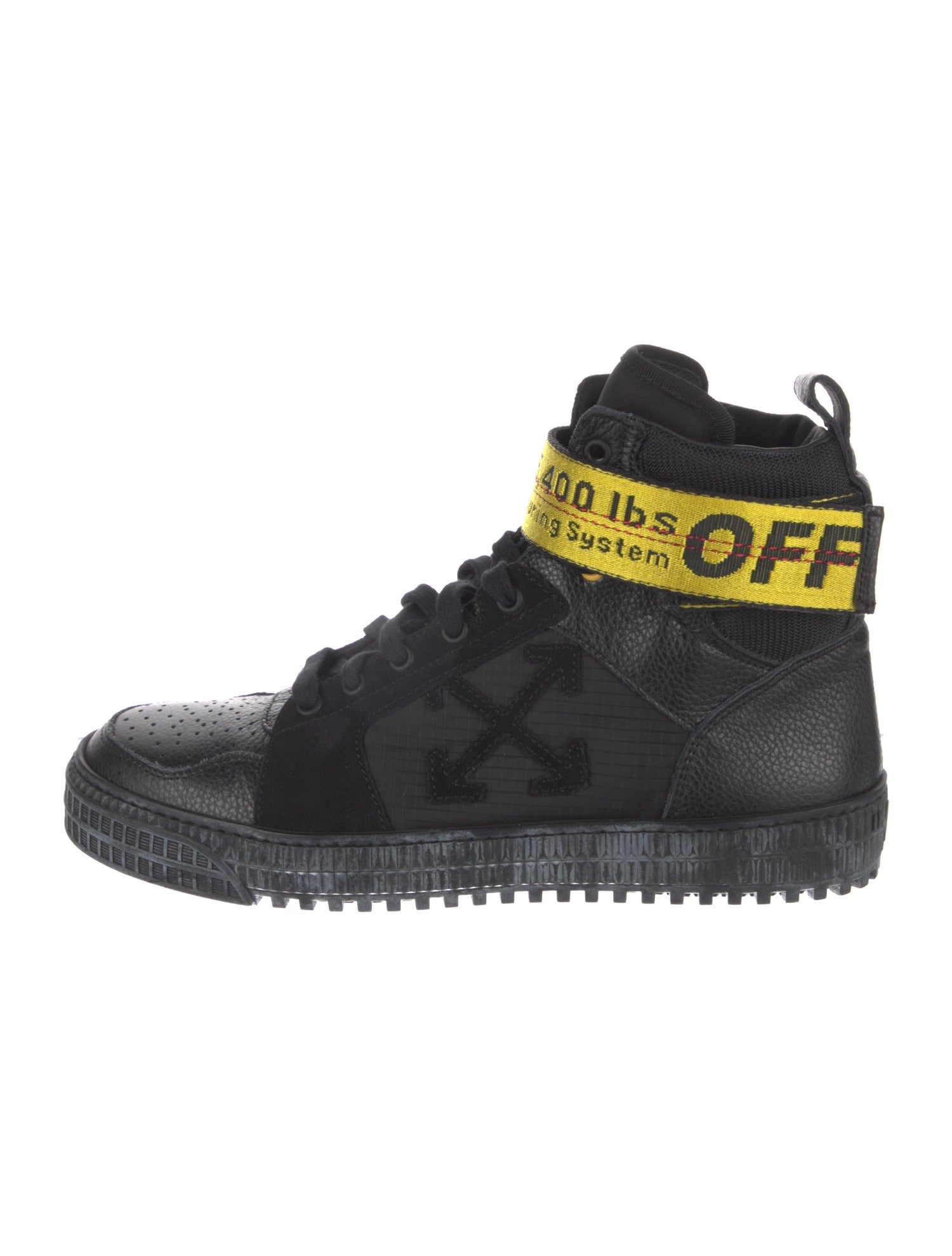 Off-White Industrial Leather Combat Boots