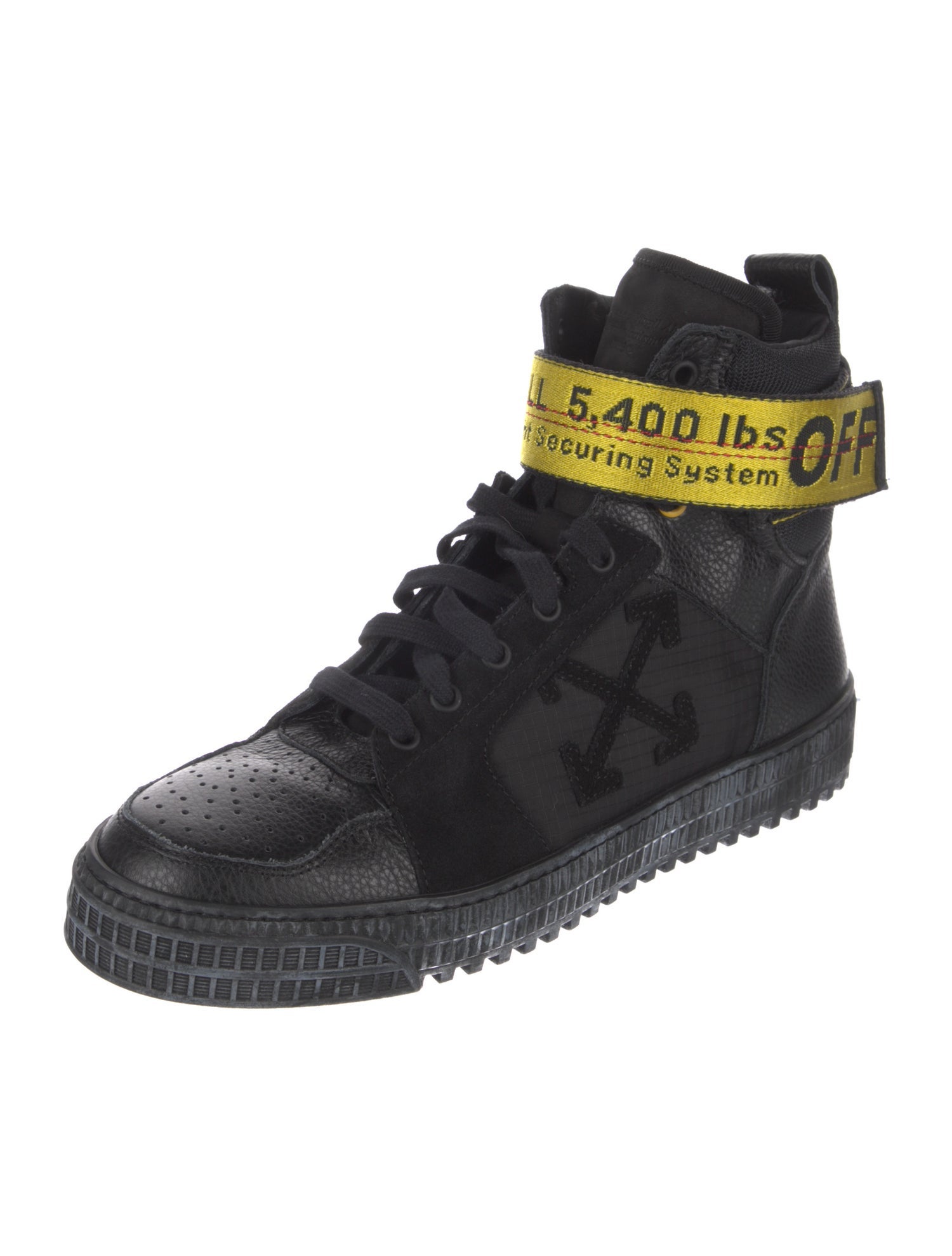 Off-White Industrial Leather Combat Boots