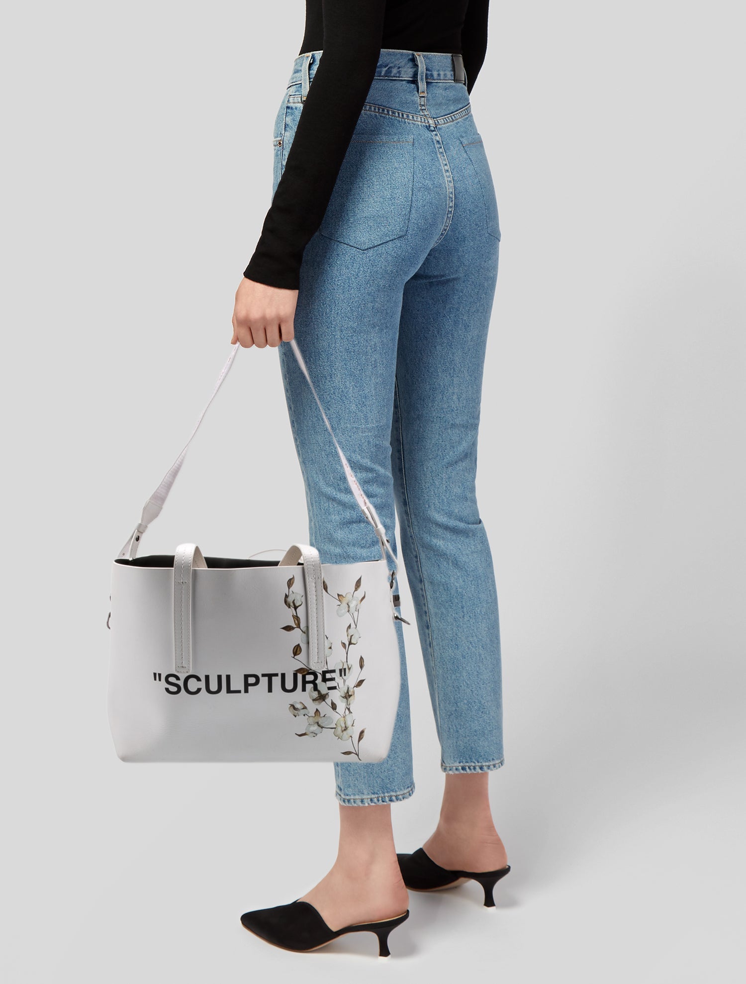 Off-White Leather Tote