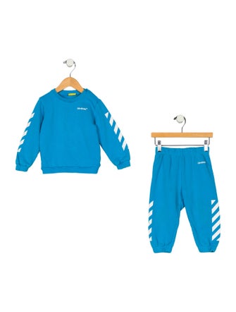 Off-White Toddler Diagonals Logo Sweatpant Set