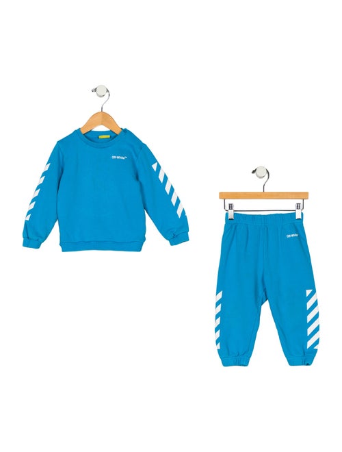 Off-White Toddler Diagonals Logo Sweatpant Set