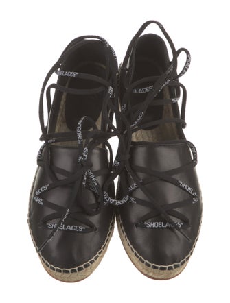 Off-White Leather Espadrilles