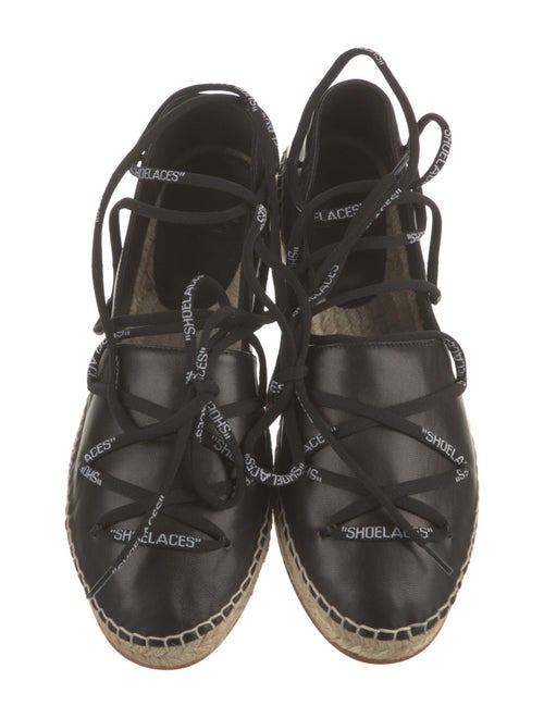 Off-White Leather Espadrilles