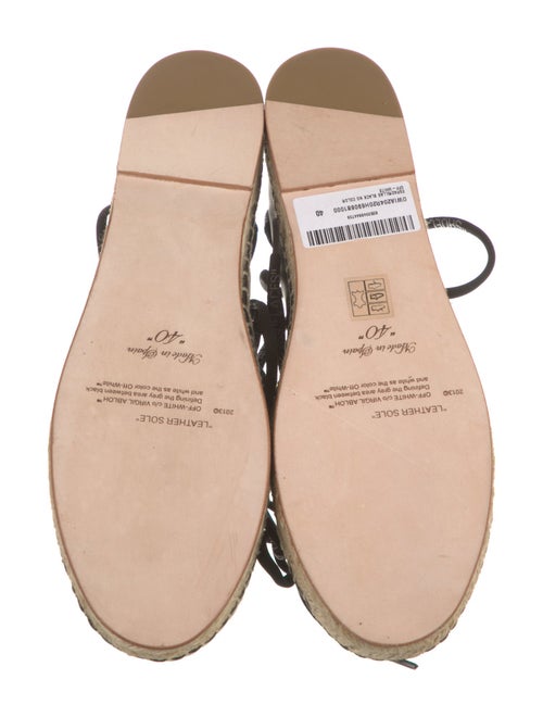 Off-White Leather Espadrilles