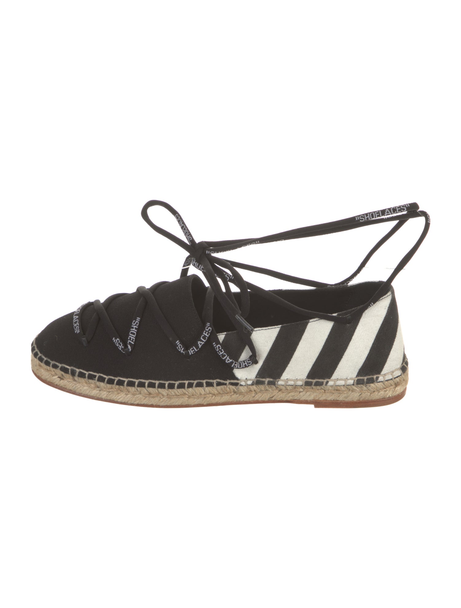 Off-White Diagonals Canvas Espadrilles