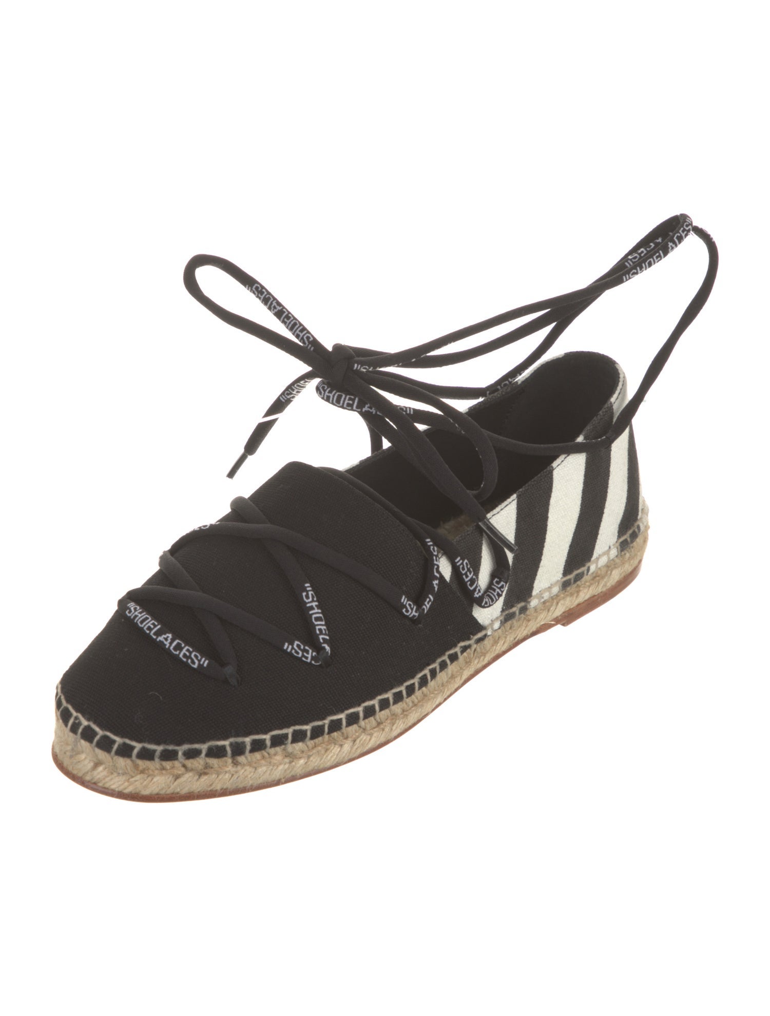 Off-White Diagonals Canvas Espadrilles