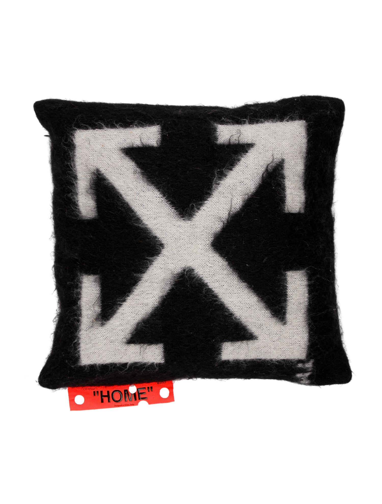 Off-White Small Mohair Arrows Cushion