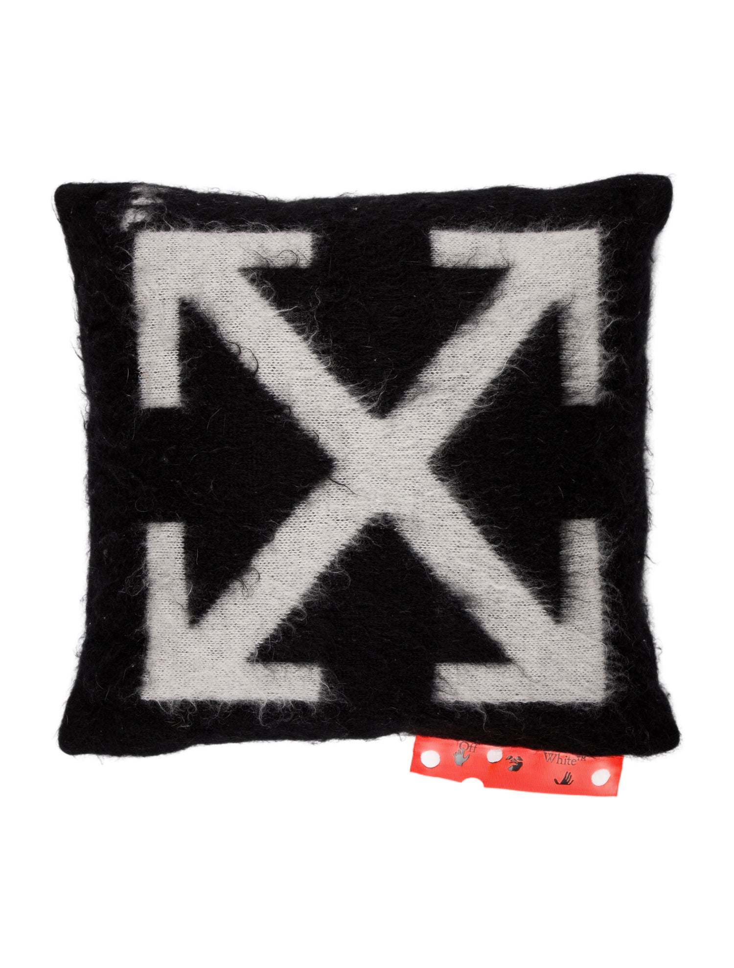 Off-White Small Mohair Arrows Cushion