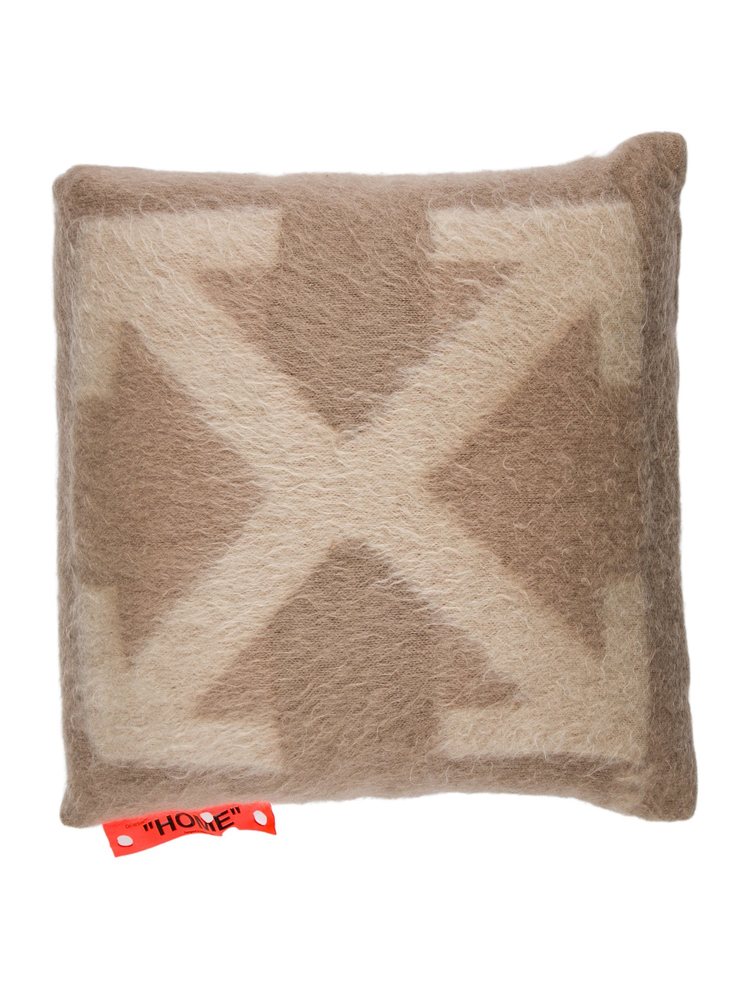 Off-White Large Mohair Arrows Cushion
