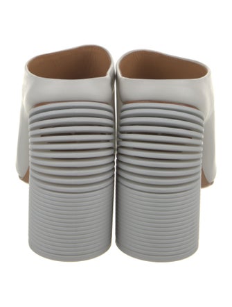 Off-White Spring Soft Leather Slides