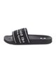 Off-White Terry Cloth Printed Slides
