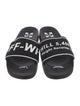 Off-White Terry Cloth Printed Slides