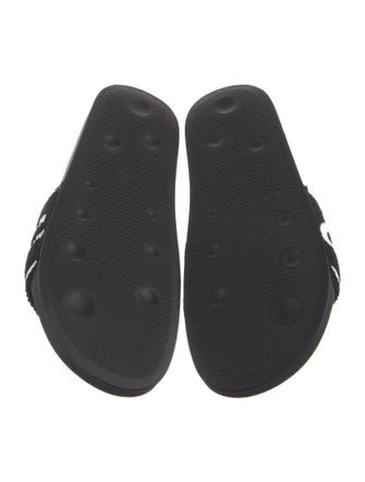 Off-White Terry Cloth Printed Slides