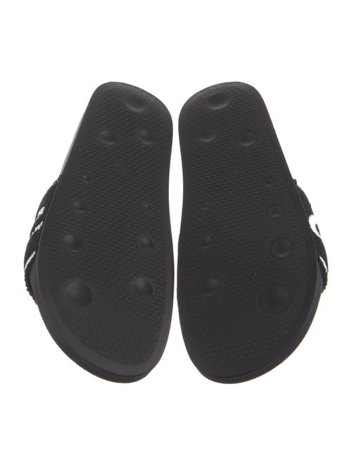 Off-White Terry Cloth Printed Slides