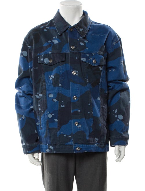 Off-White 2022 Camouflage Print Denim Jacket